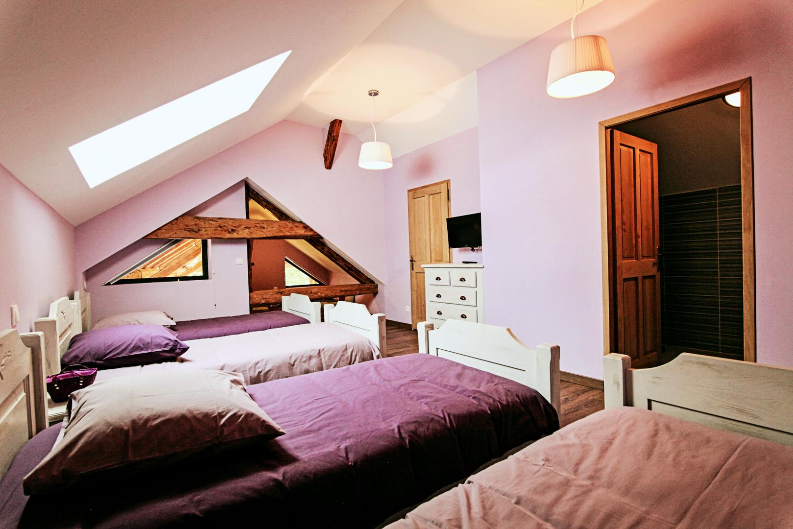 Chambre 4, 4 lits simples
